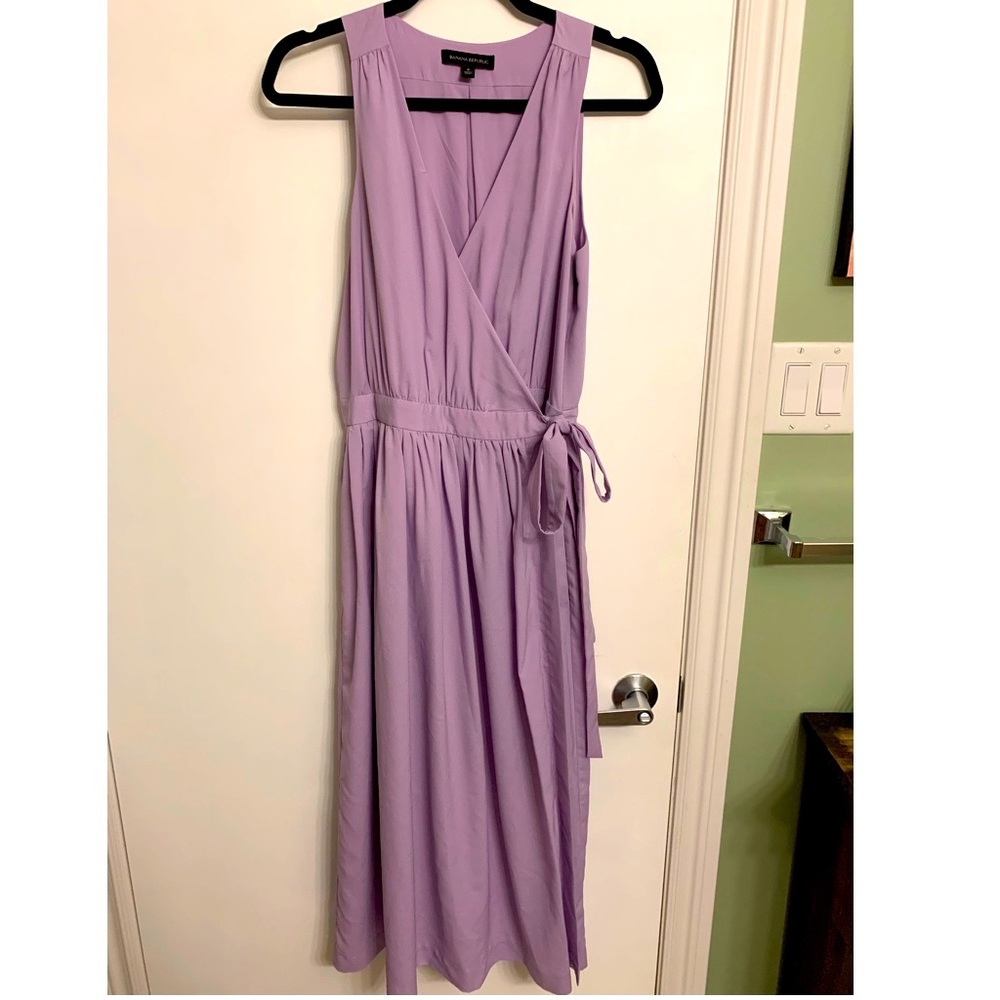 Banana Republic Lilac Wrap Dress